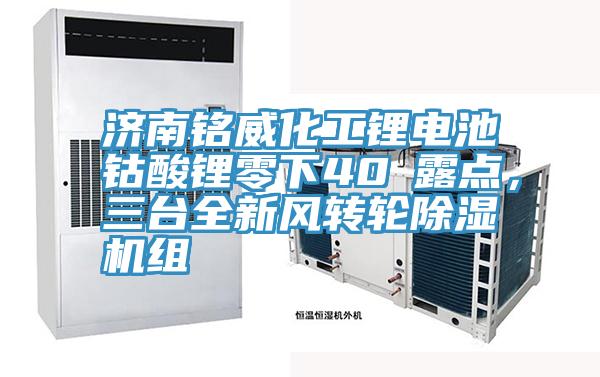 濟(jì)南銘威化工鋰電池鈷酸鋰零下40℃露點(diǎn)，三臺(tái)全新風(fēng)轉(zhuǎn)輪除濕機(jī)組