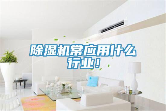 除濕機常應用什么行業(yè)！