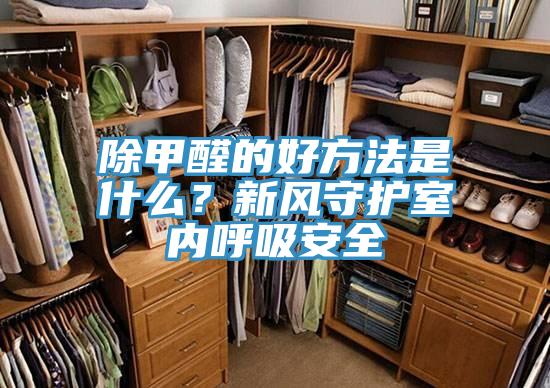 除甲醛的好方法是什么？新風守護室內(nèi)呼吸安全