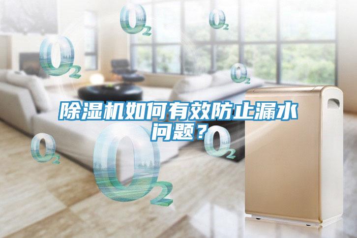 除濕機如何有效防止漏水問題？