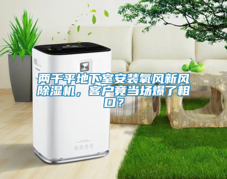 兩千平地下室安裝氧風(fēng)新風(fēng)除濕機(jī)，客戶(hù)竟當(dāng)場(chǎng)爆了粗口？