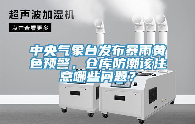 中央氣象臺發(fā)布暴雨黃色預(yù)警，倉庫防潮該注意哪些問題？