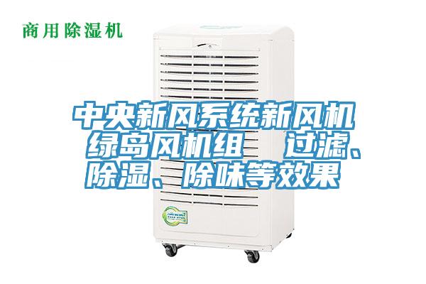 中央新風(fēng)系統(tǒng)新風(fēng)機(jī) 綠島風(fēng)機(jī)組  過濾、除濕、除味等效果