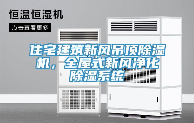住宅建筑新風吊頂除濕機，全屋式新風凈化除濕系統(tǒng)