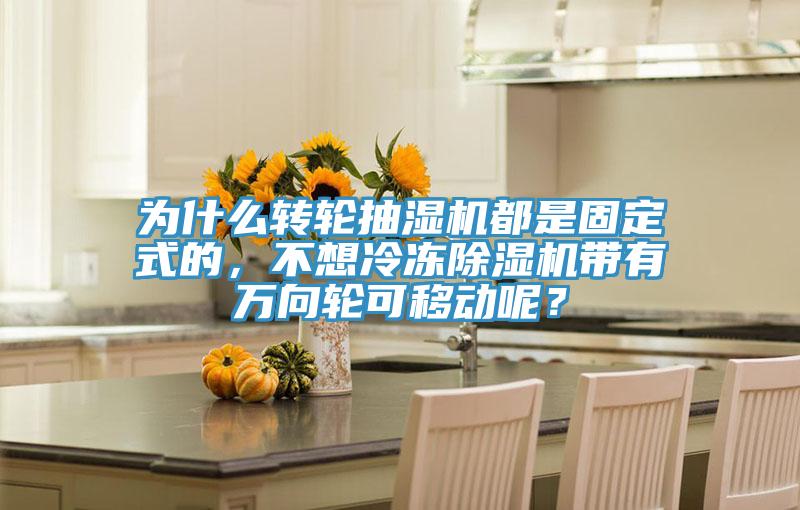 為什么轉(zhuǎn)輪抽濕機(jī)都是固定式的，不想冷凍除濕機(jī)帶有萬(wàn)向輪可移動(dòng)呢？