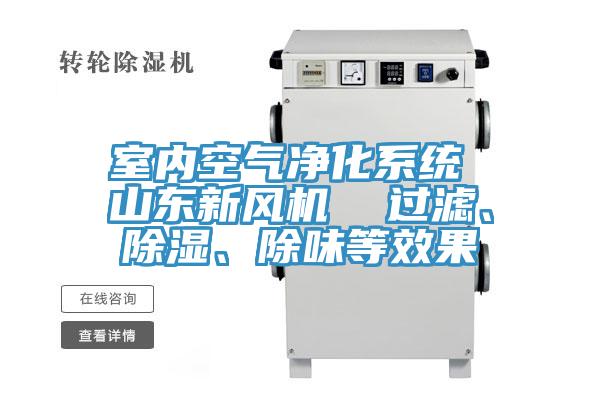 室內(nèi)空氣凈化系統(tǒng) 山東新風機  過濾、除濕、除味等效果
