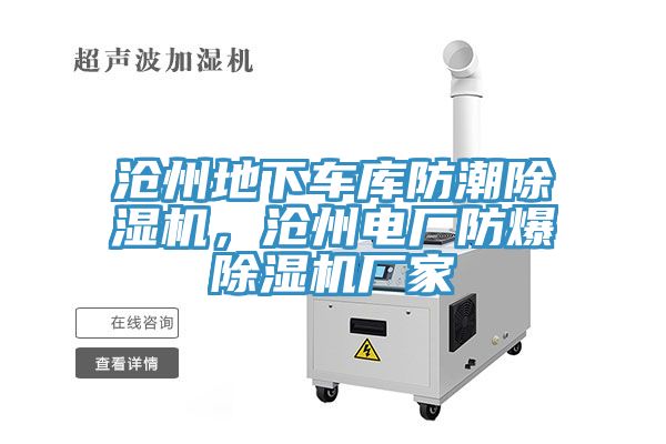 滄州地下車庫防潮除濕機，滄州電廠防爆除濕機廠家