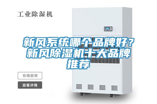 新風系統(tǒng)哪個品牌好？新風除濕機十大品牌推薦